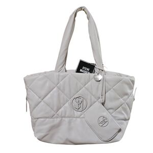 Steve Madden BPaddy Large Travel Tote Bag Chalk